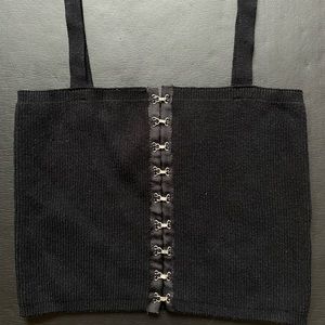 Ribbed Hook&Eye Crop Top ❗️